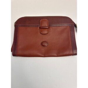 Vintage Francesco Conti Italian Leather Brown Briefcase 14.5”x11”x1” GUC*